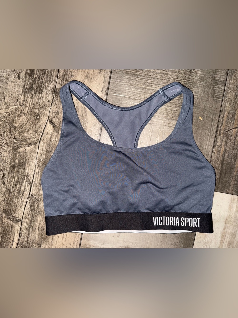 Victoria's Secret Blue-Gray Racerback Sports Bra